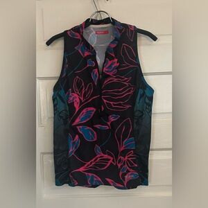 NWOT Terry Floral Print Cycling Tank Top, size L